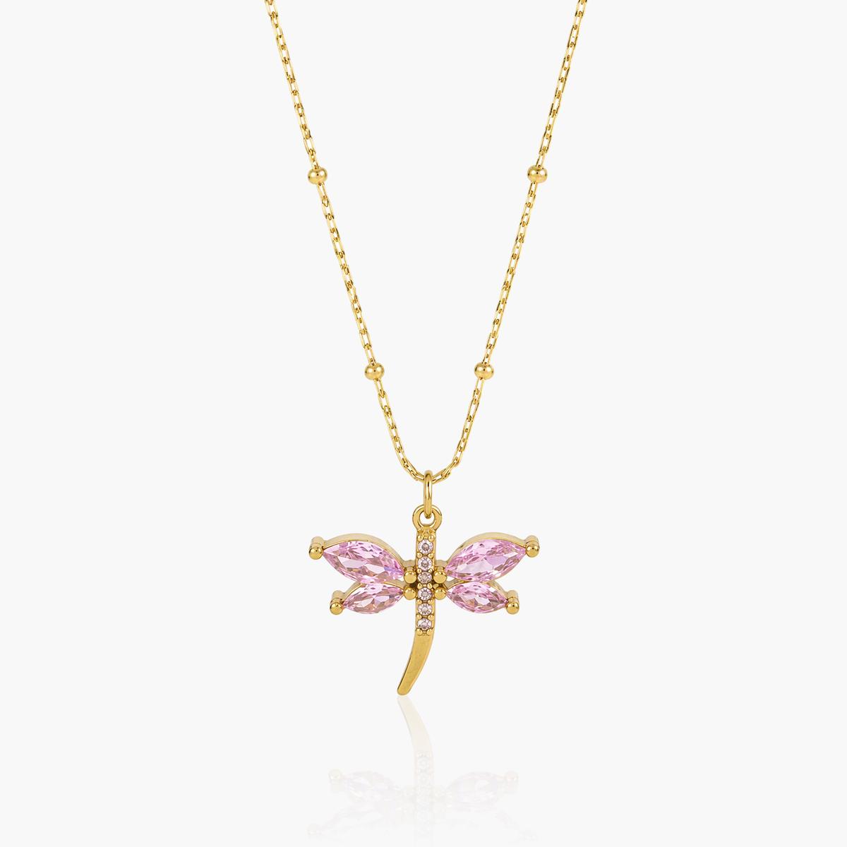Dainty Dragonfly Pendant Necklace