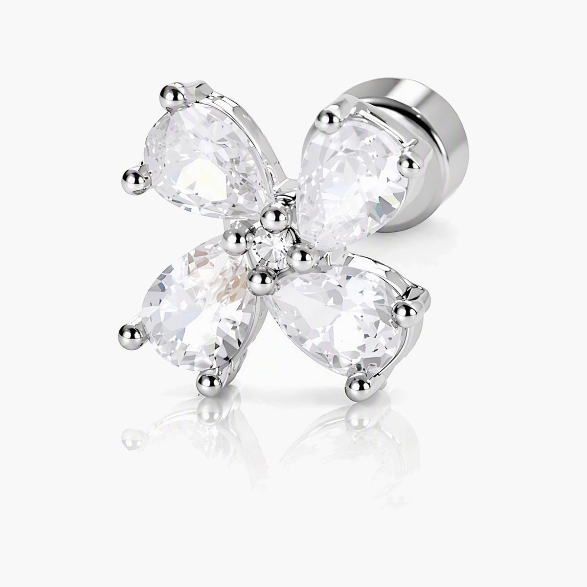 Four-Leaf Clover Stud Earrings