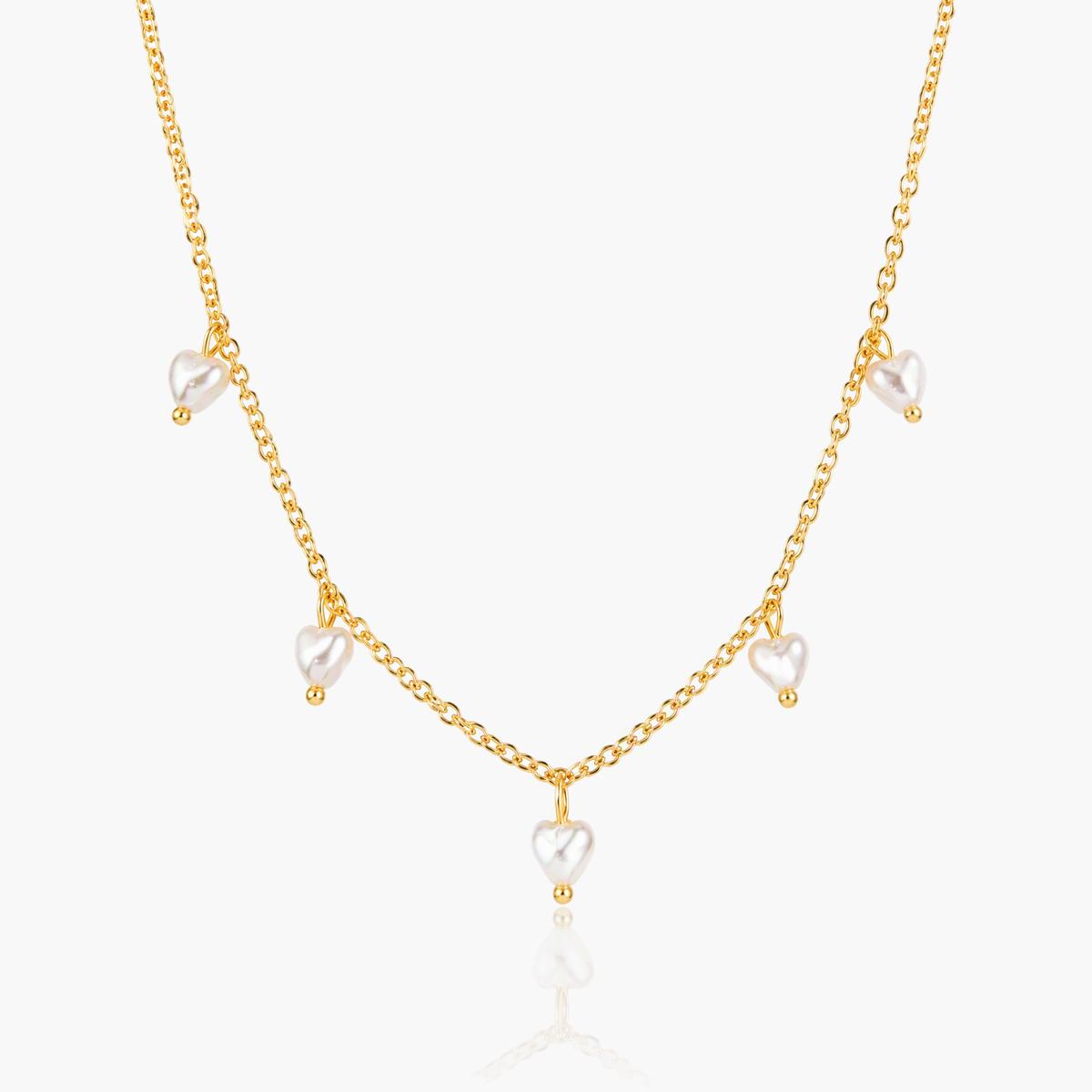 Dainty Heart and Star Charm Necklace