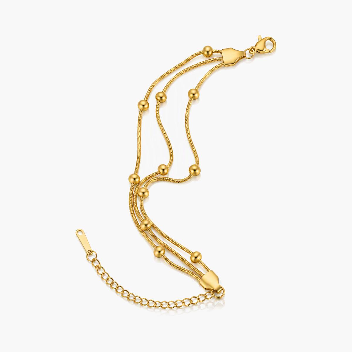 Multi Strand Bead Chain Bracelet