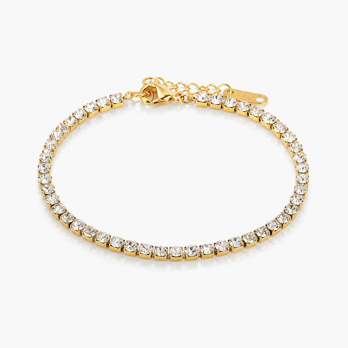Square Stone Tennis Bracelet