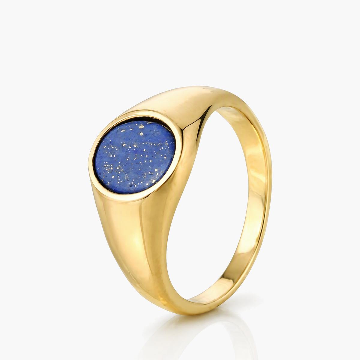 Oval Stone Signet Ring
