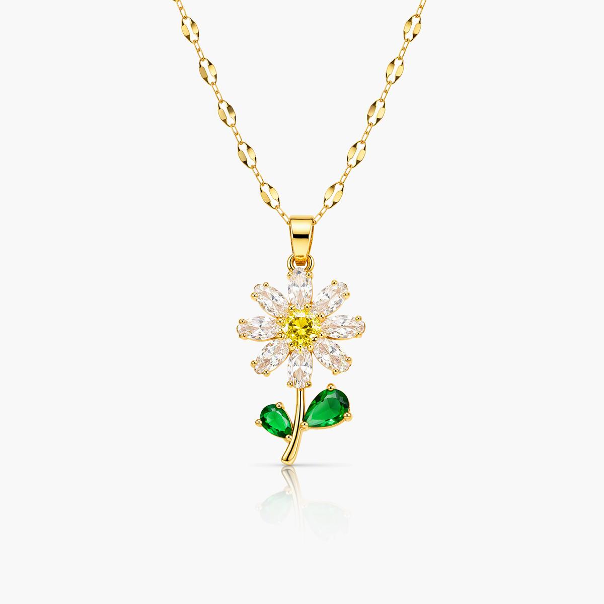Dainty Flower Pendant Necklace