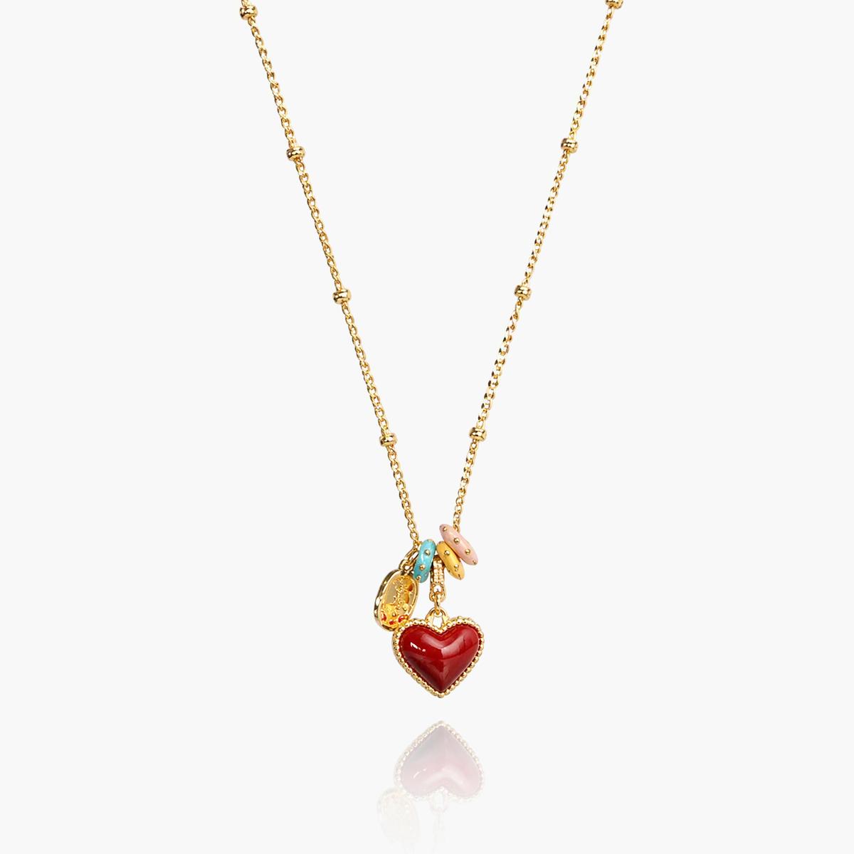 Cute Heart Charm Necklace