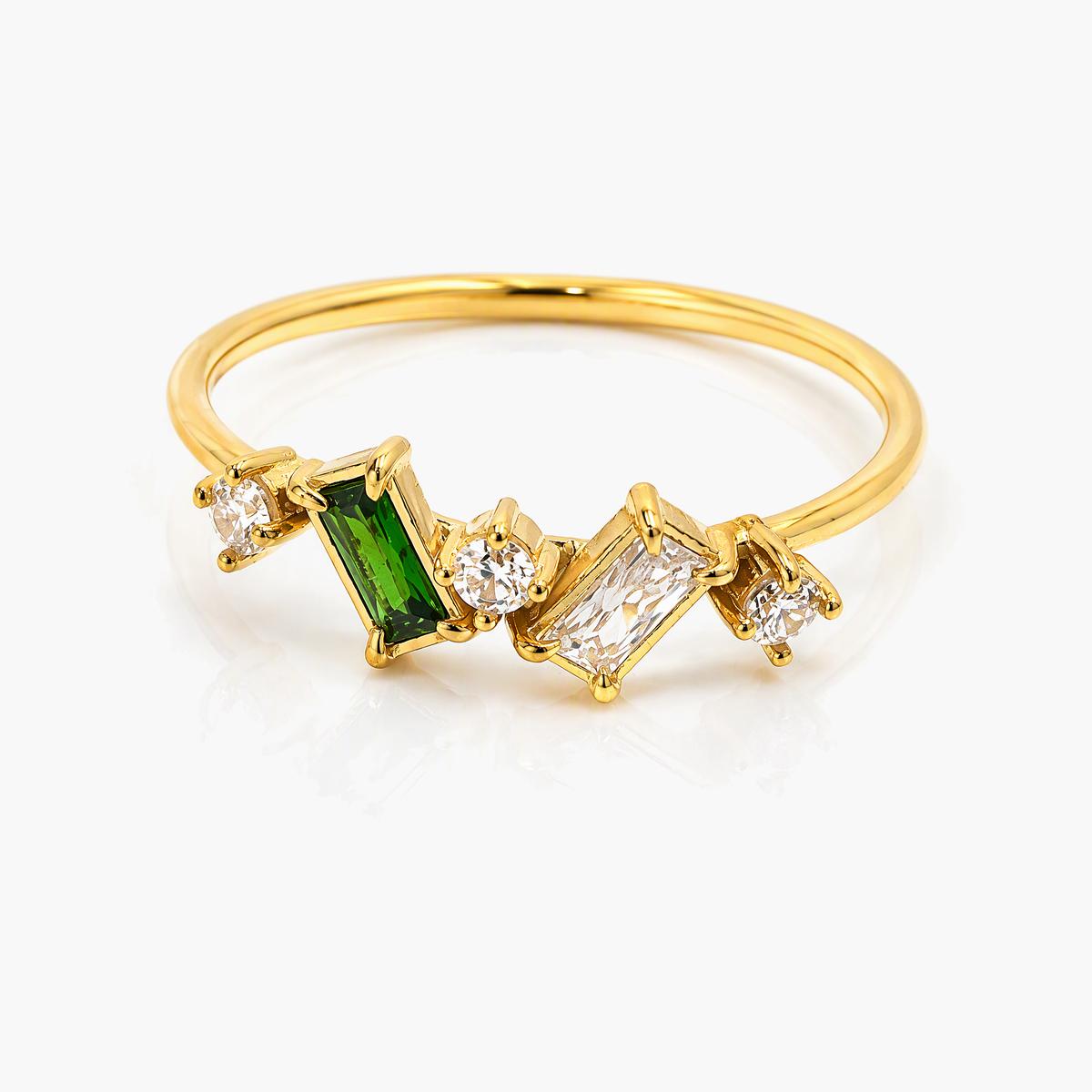 Trendy Multi-Stone Band Ring