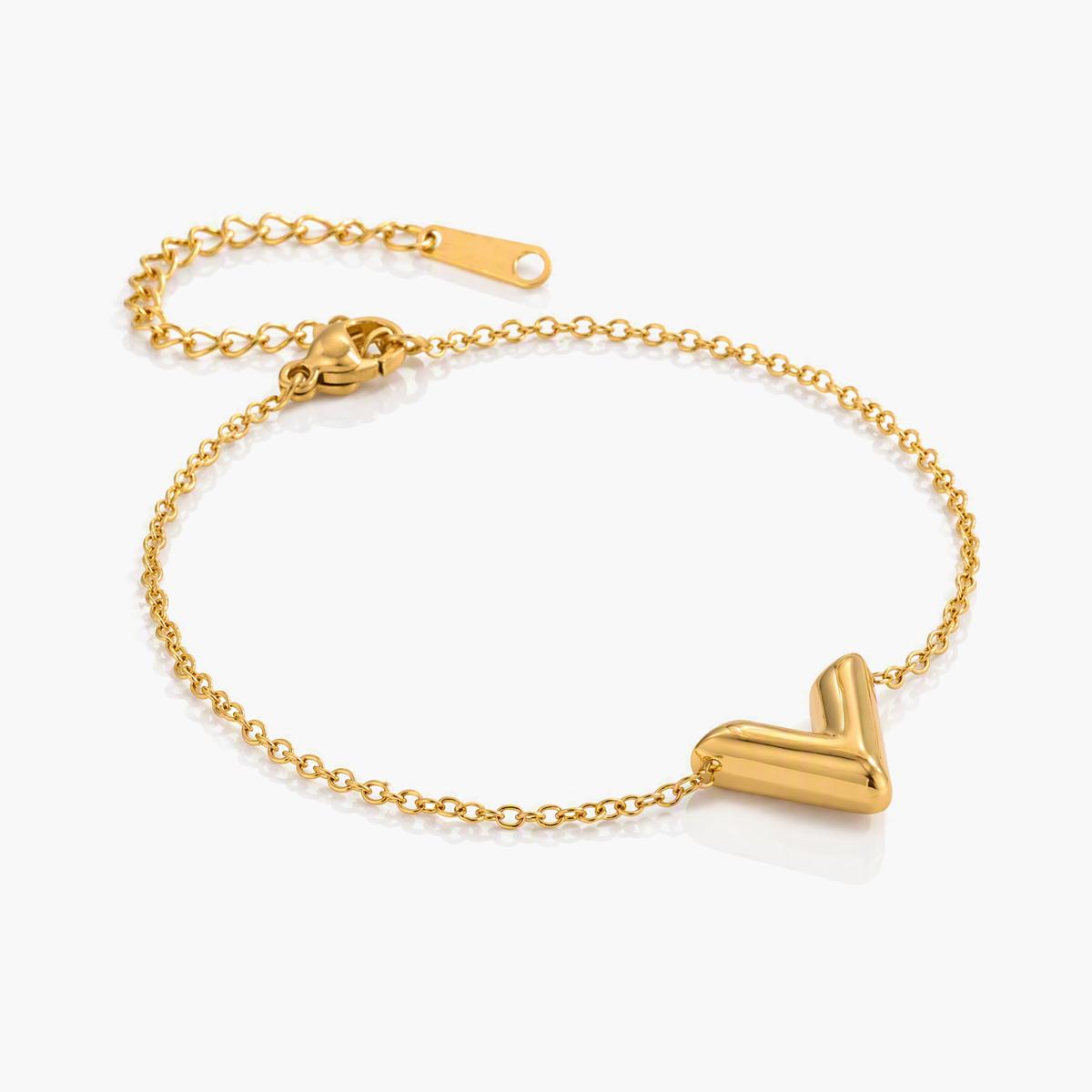 Dainty V-Shape Charm Bracelet