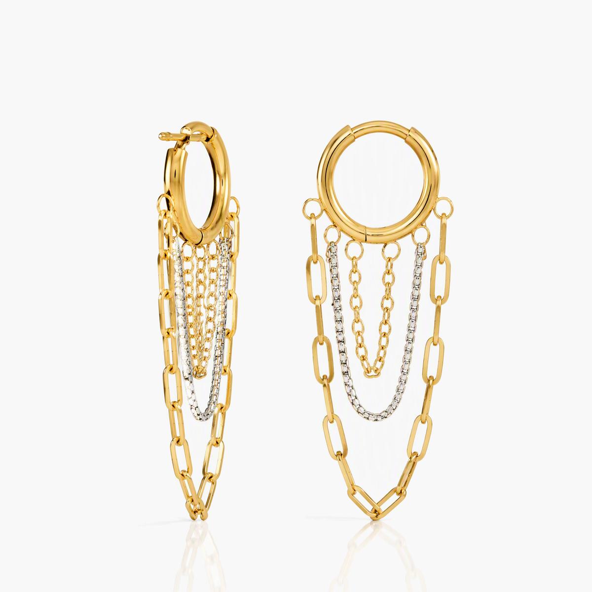 Trendy Multi-Chain Drop Earrings