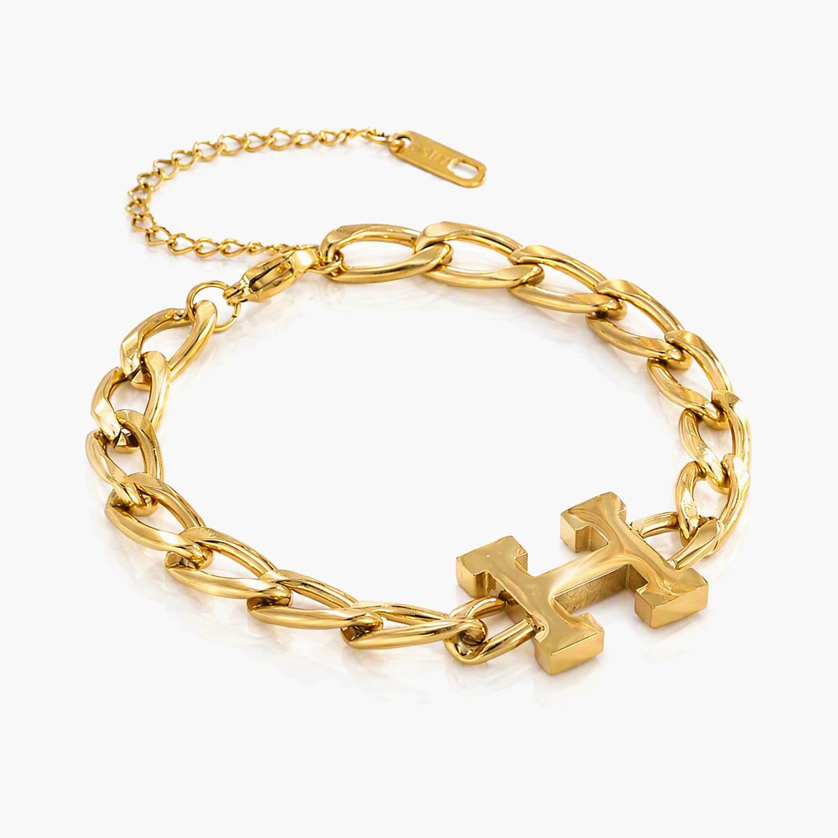 Chunky Cross Link Bracelet