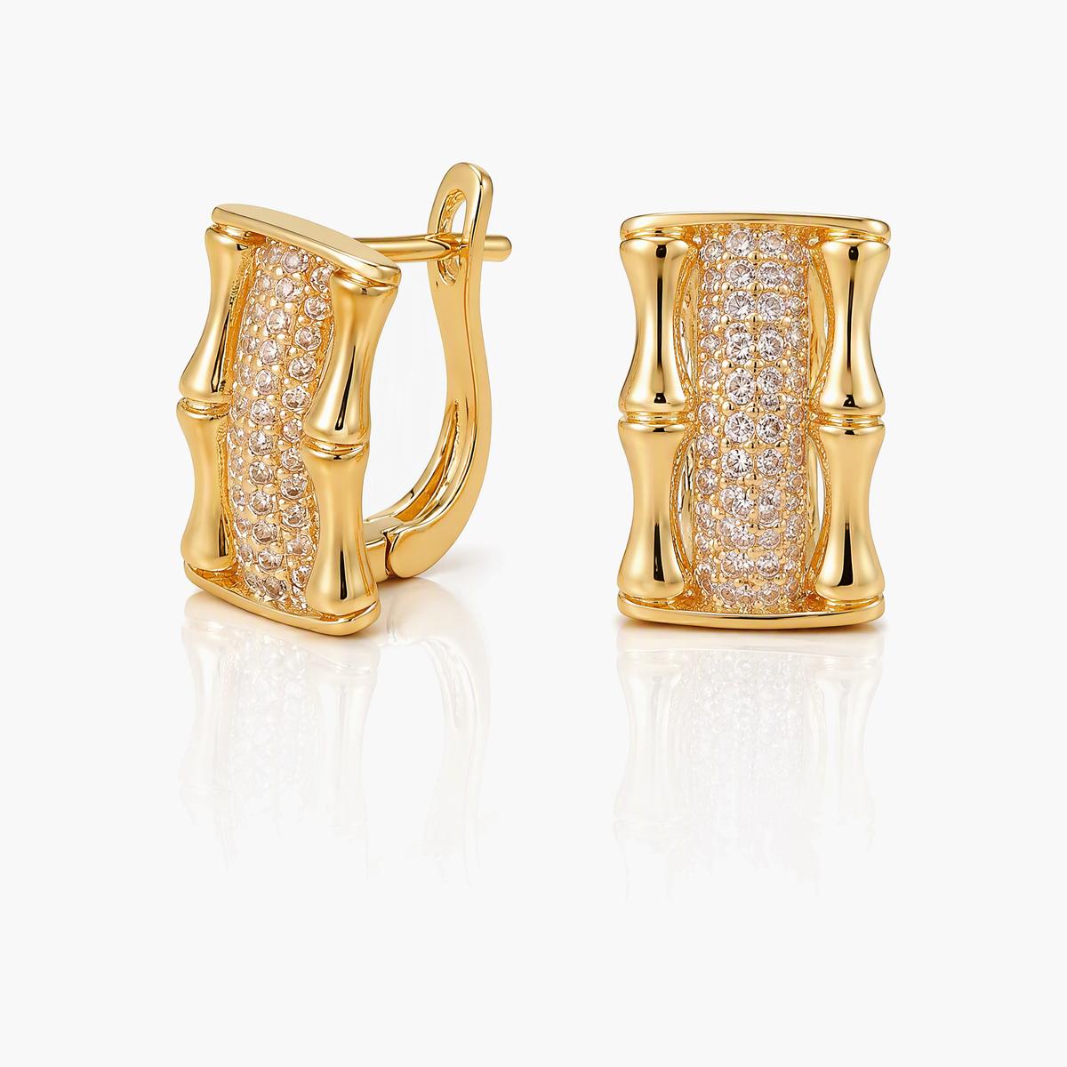 Trendy Triple Heart Huggie Earrings
