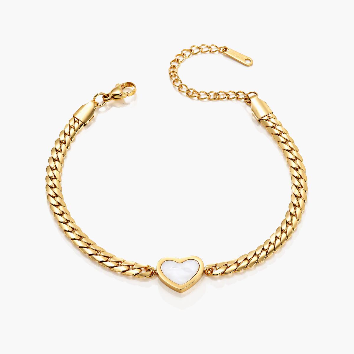 Cute Heart Charm Bracelet