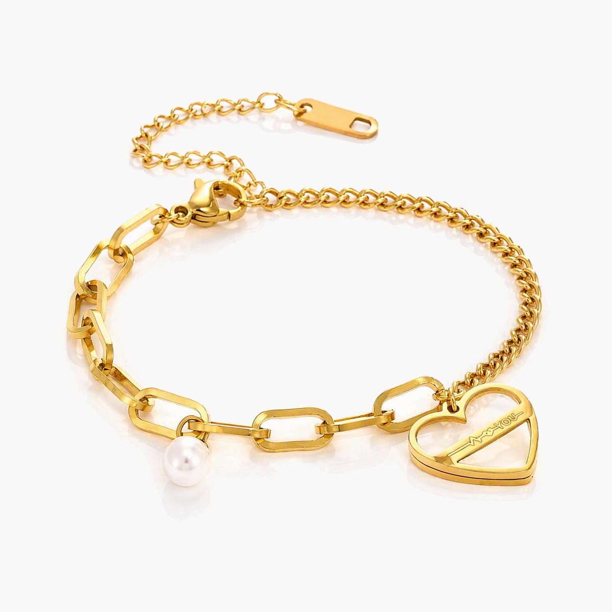 Trendy Heart Charm Bracelet