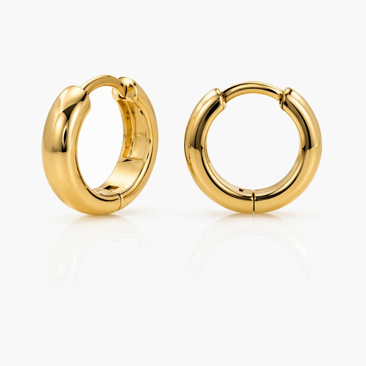 Minimalist Round Hoop Earrings