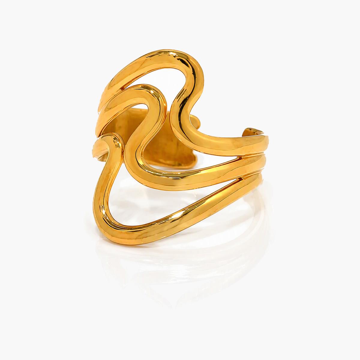 Trendy Geometric Open Ring