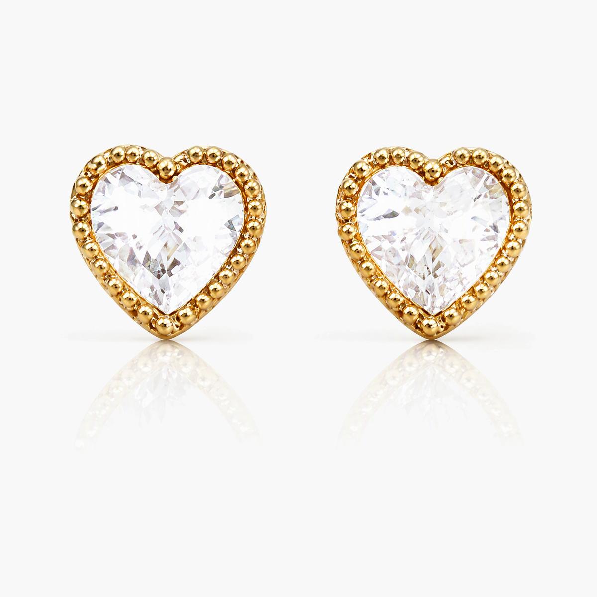 Geometric Stone Stud Earrings