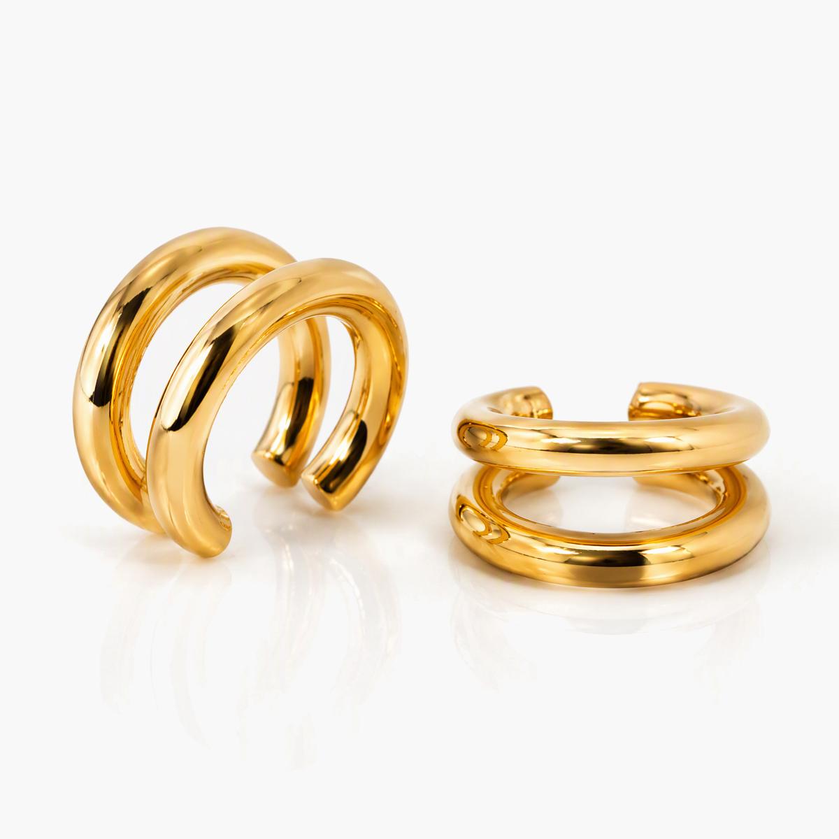 Minimalist Open Link Drop Earrings