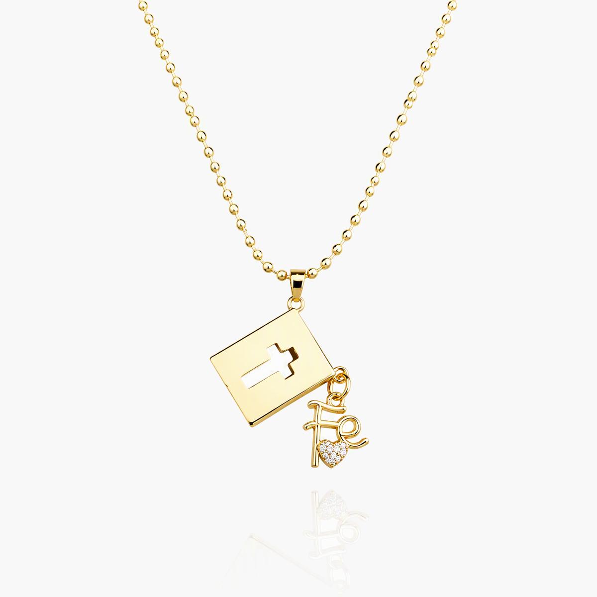 Religious Medal Pendant Necklace