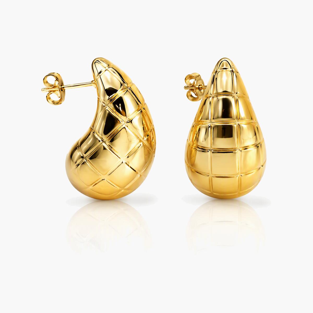 Chunky Water Drop Earrings