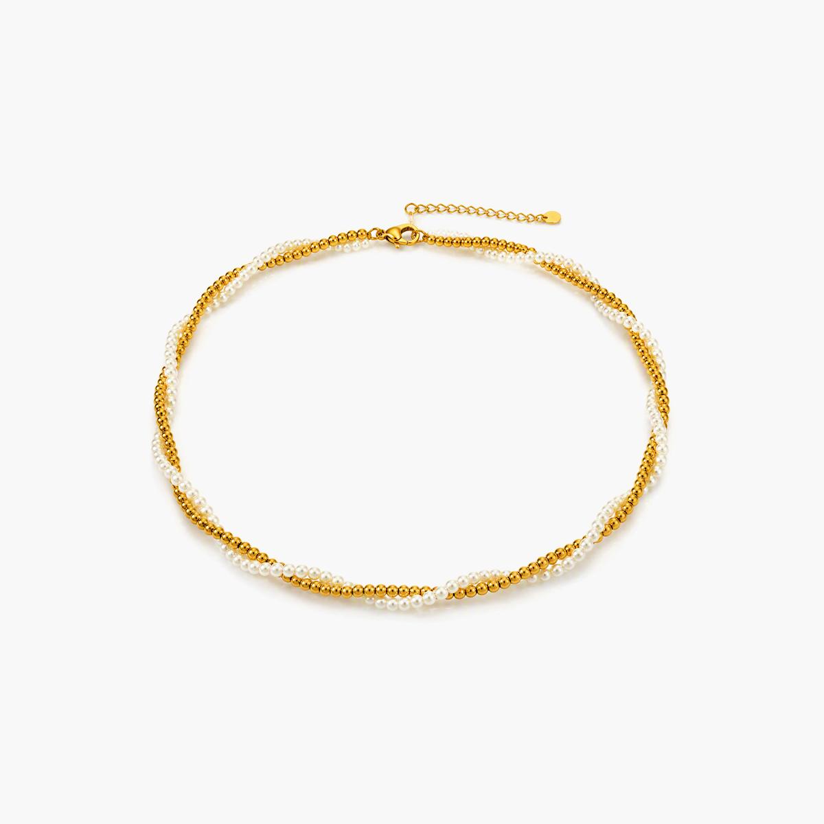 Dainty Twisted Pearl Necklace