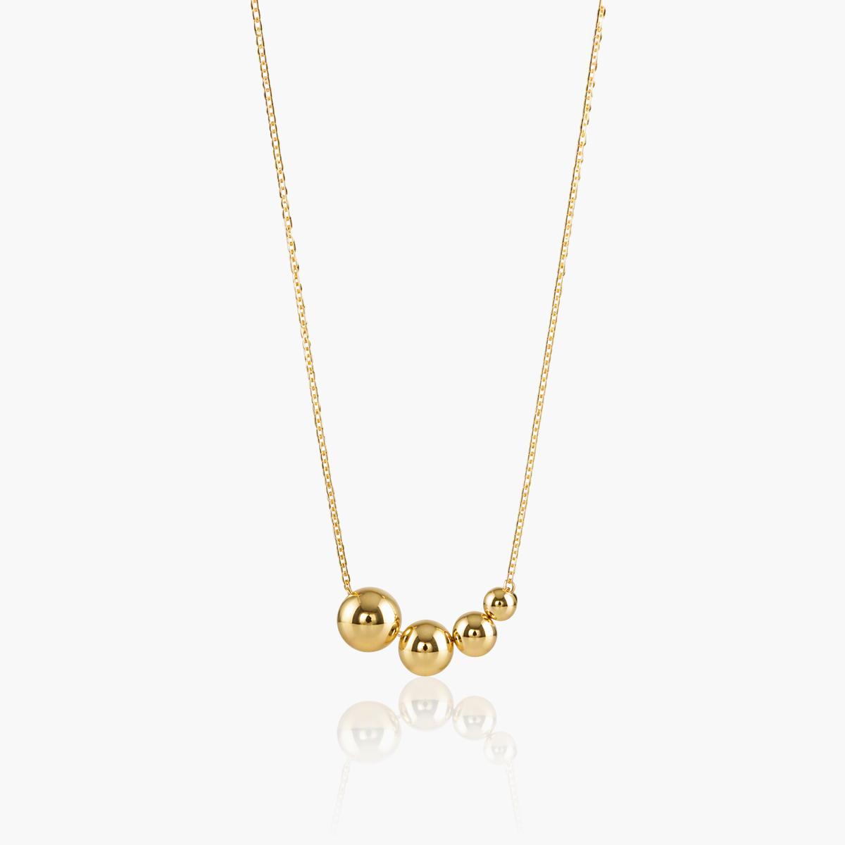 Dainty Graduated Sphere Necklace
