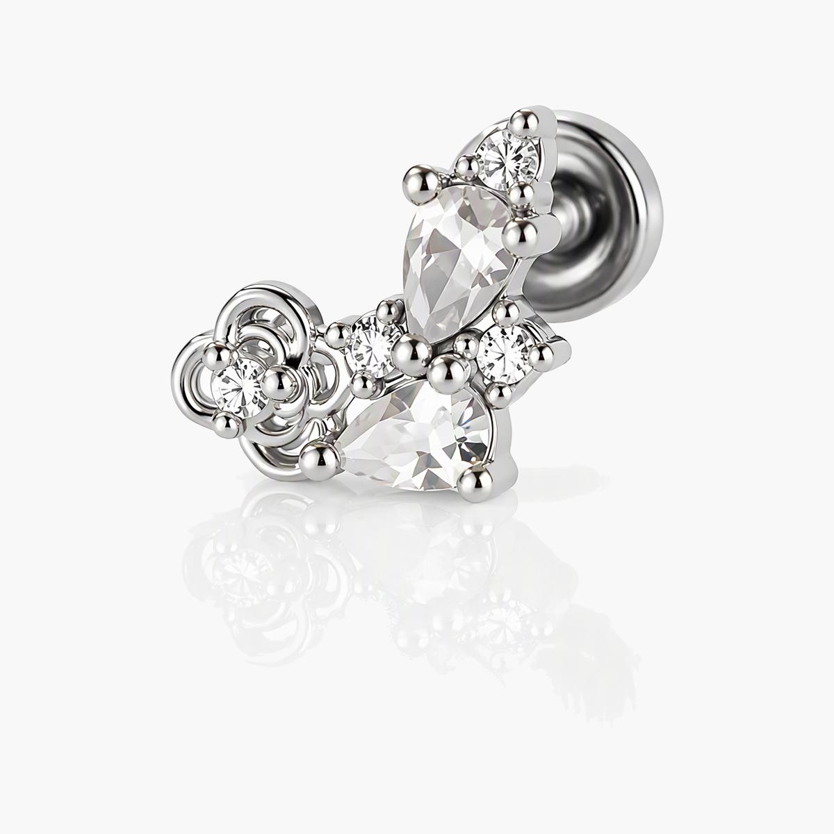 Dainty Floral Cluster Stud Earrings