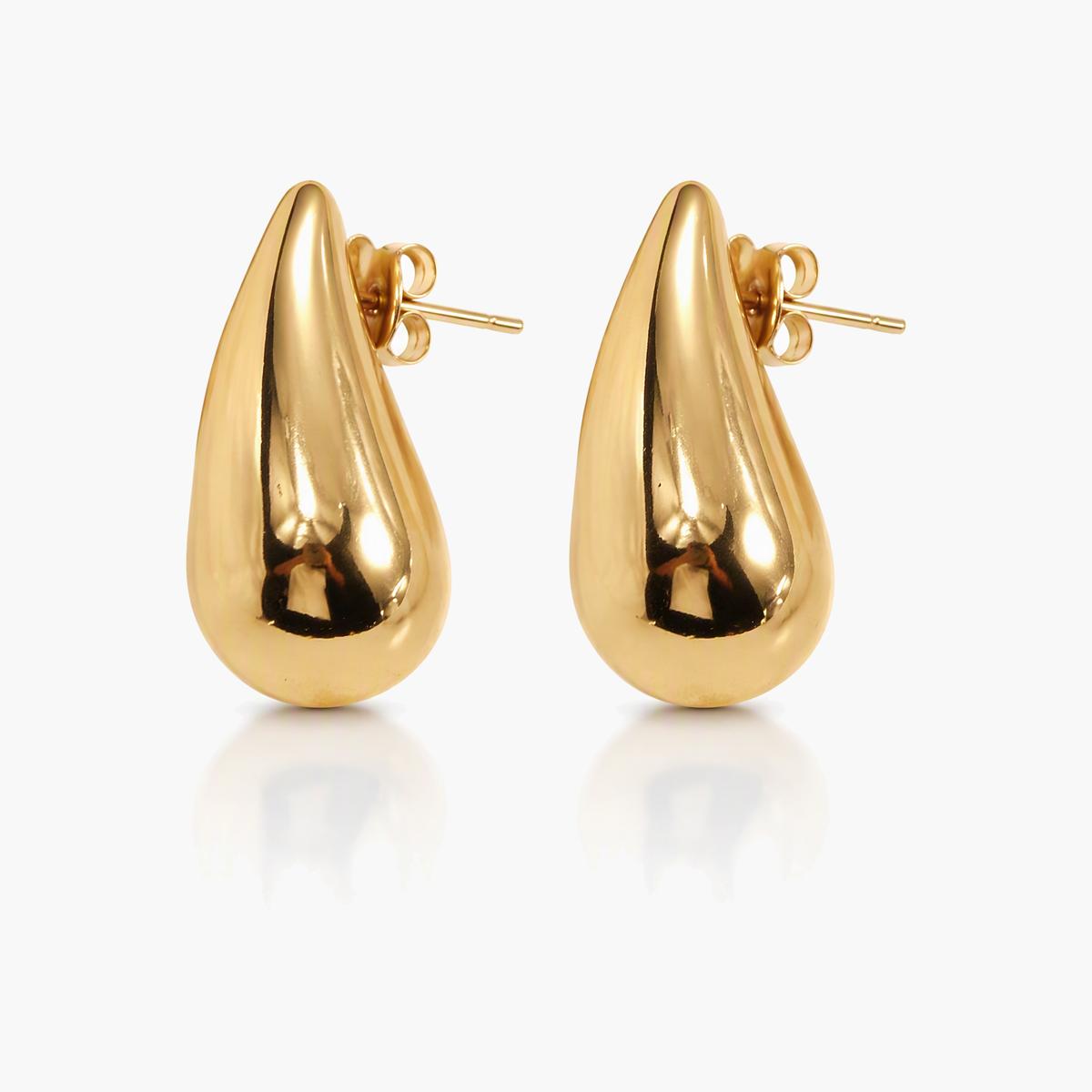 Teardrop Stud Earrings