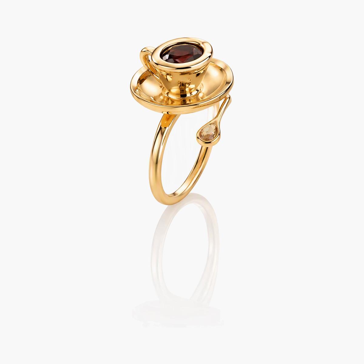 Cute Coffee Cup Ring