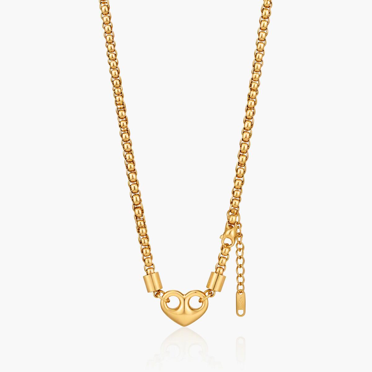 Trendy Heart Charm Necklace