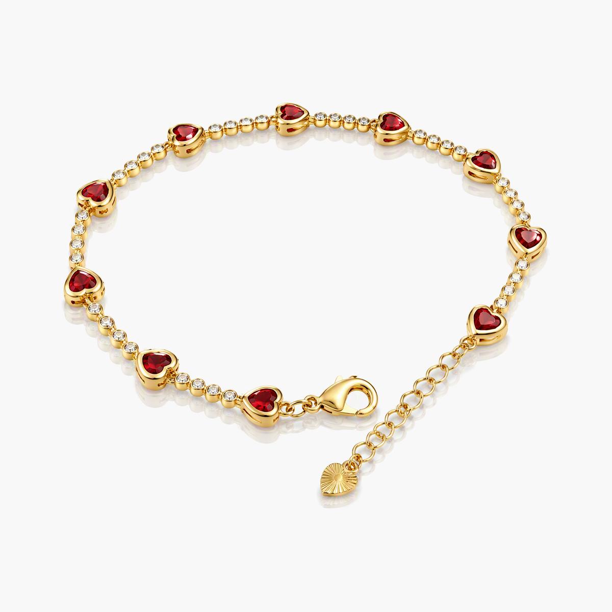 Dainty Heart Link Bracelet