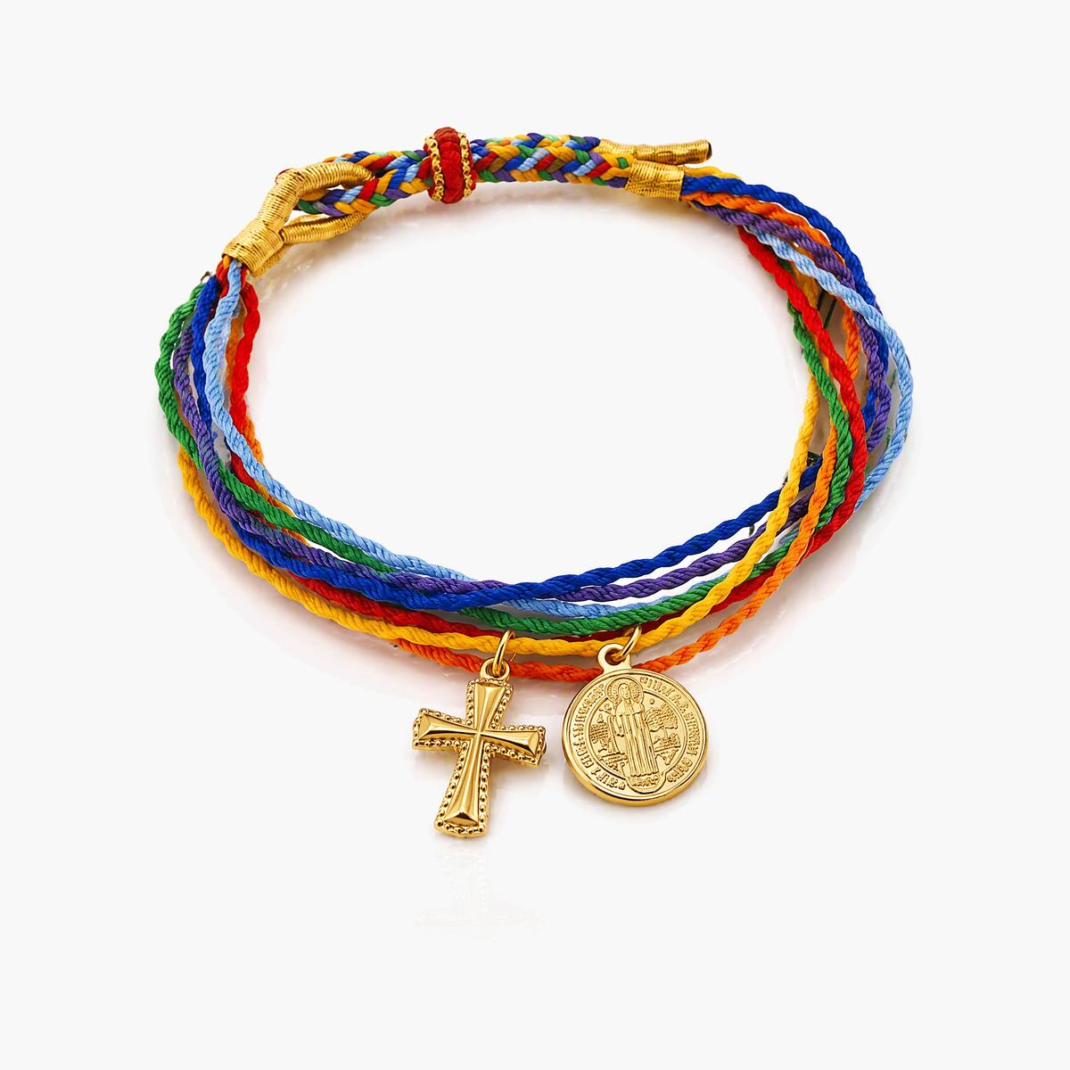 Boho Cross Charm Bracelet
