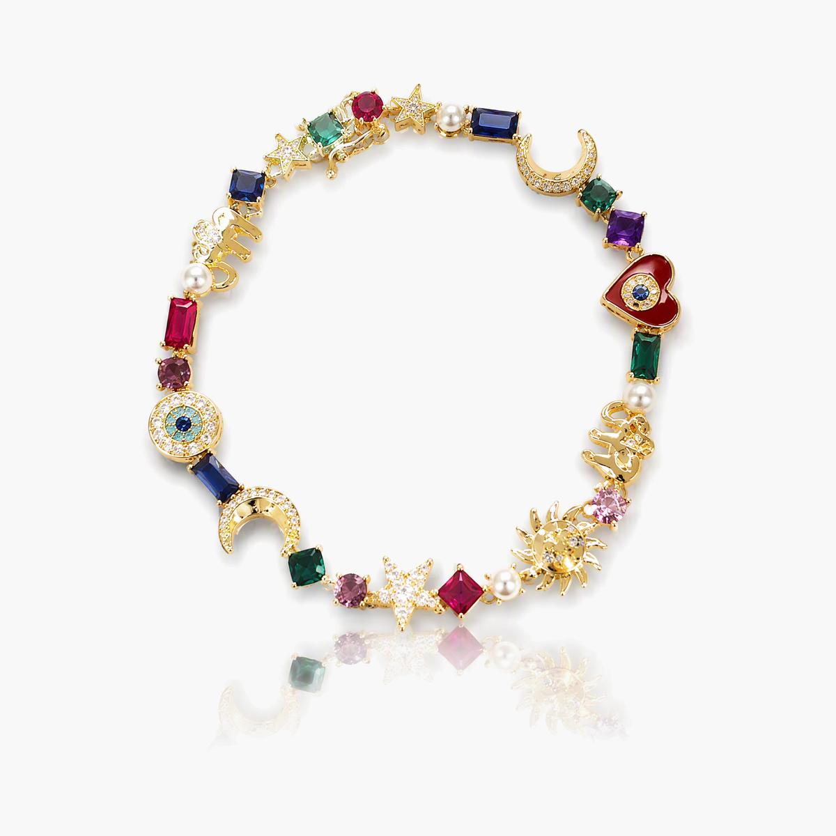 Cute Celestial Charm Bracelet