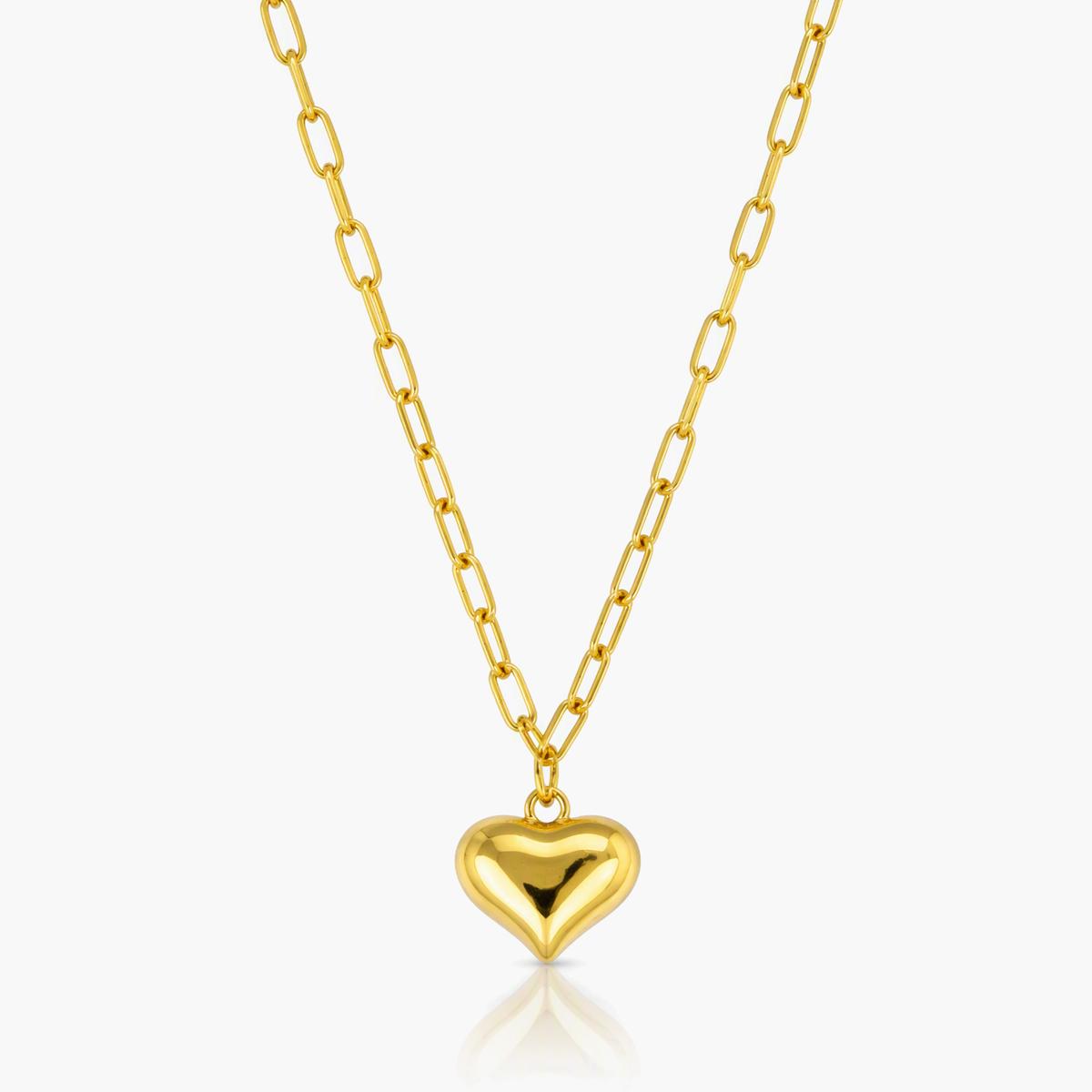Trendy Heart Charm Necklace