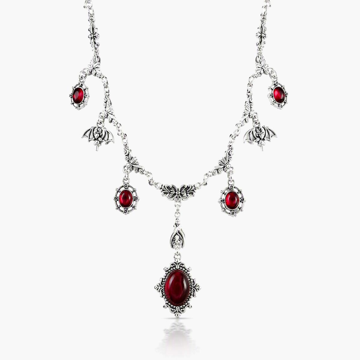 Vintage Bat Charm Necklace