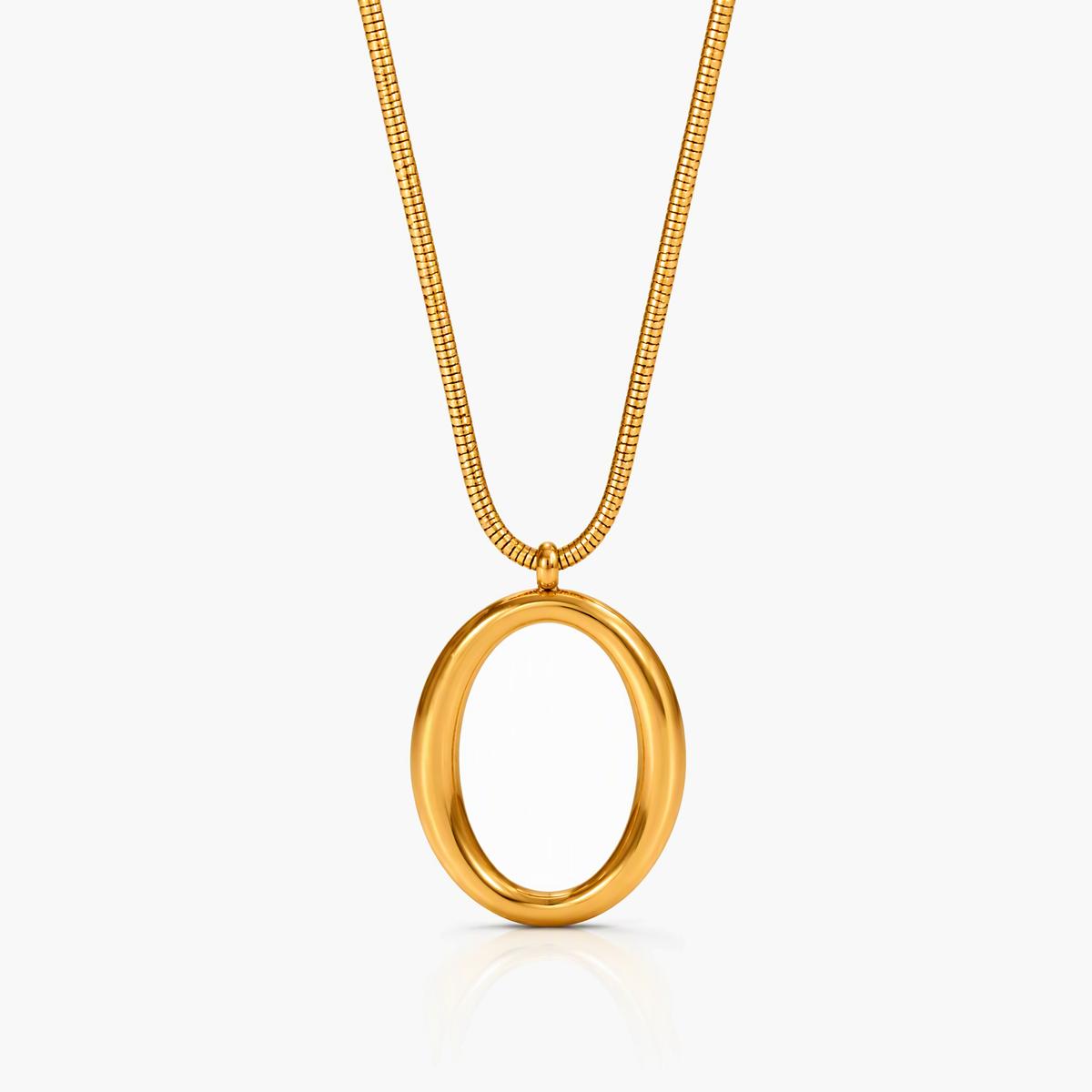 Minimalist Oval Snake Chain Necklace
