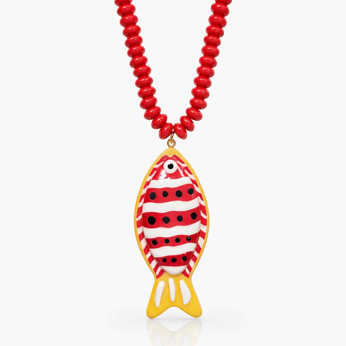 Boho Fish Charm Necklace