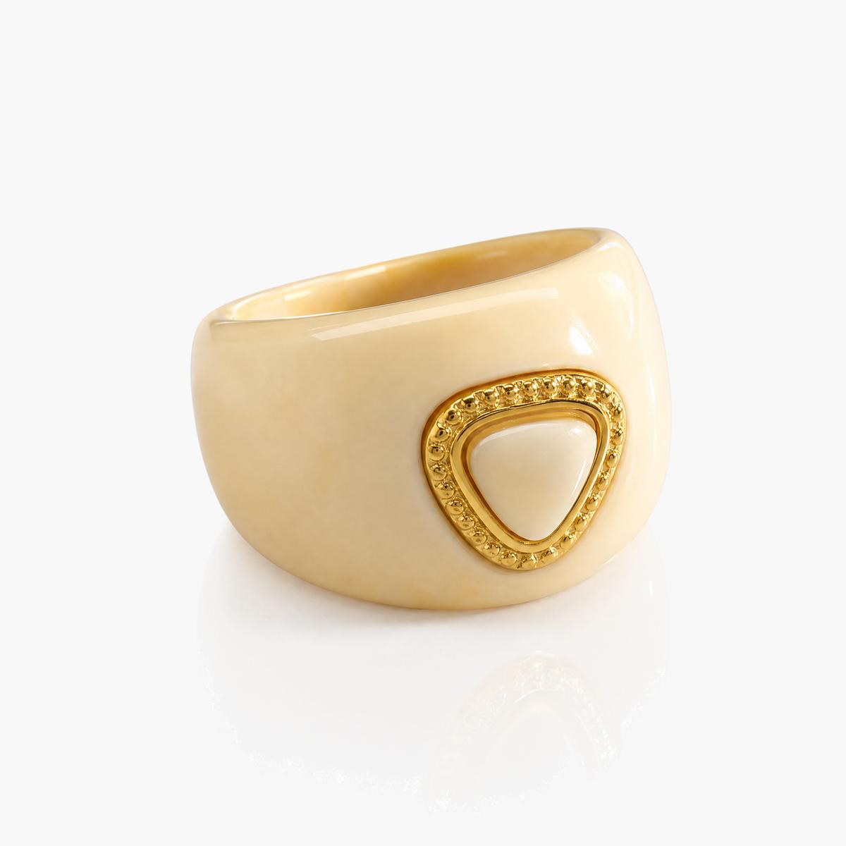 Chunky Triangle Inset Ring