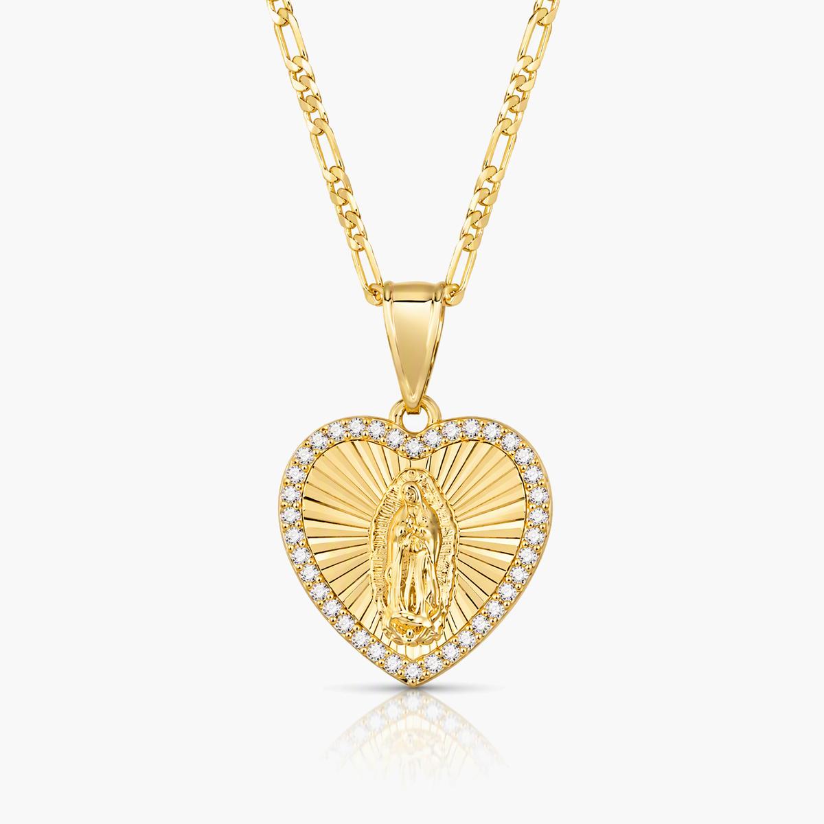 Virgin Mary Medal Pendant Necklace