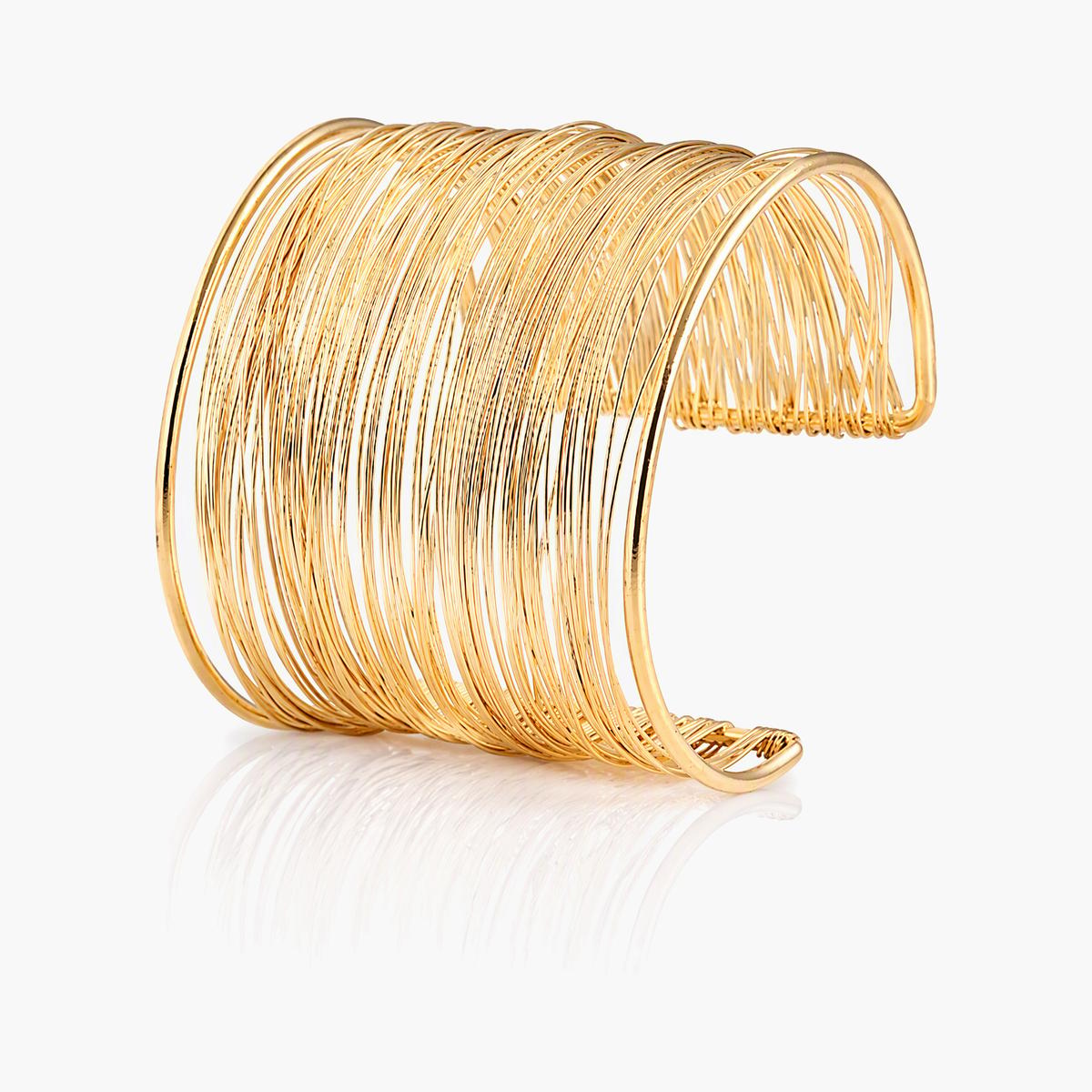 Floral Open Cuff Bracelet