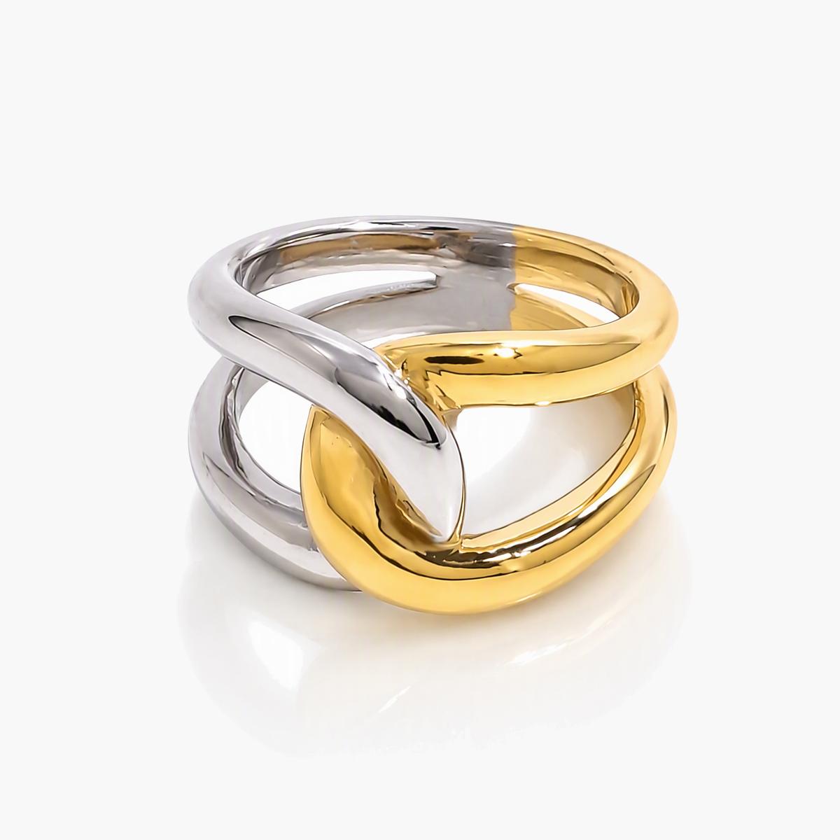 Interlocking Band Ring