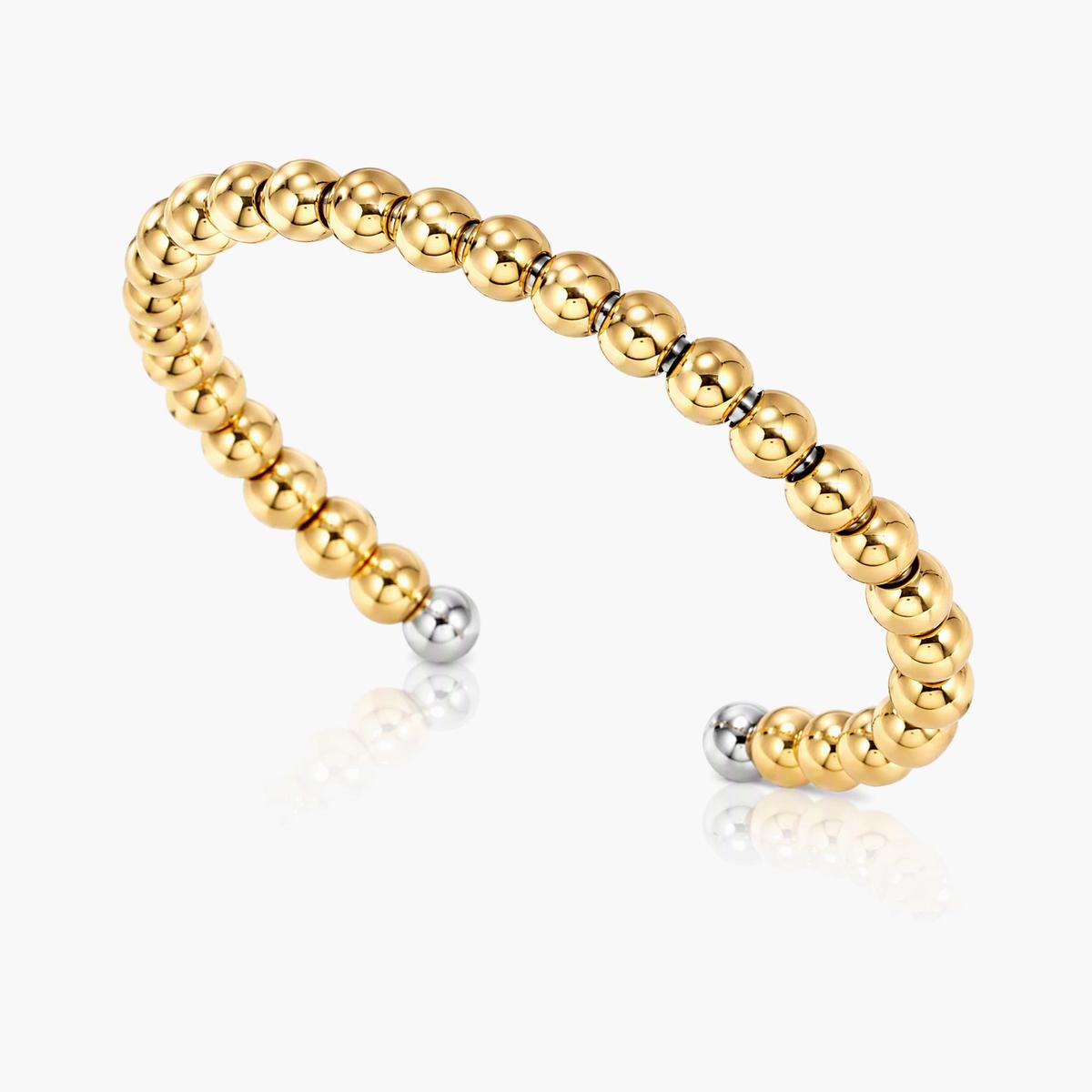 Beaded Open Cuff Bracelet