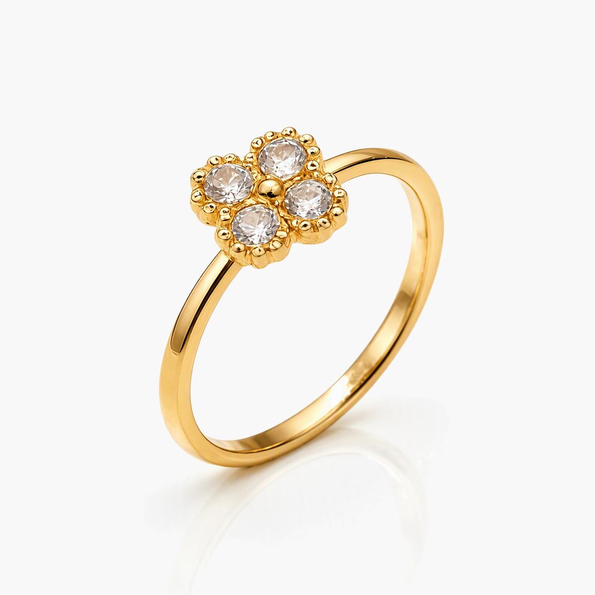 Four-Leaf Clover Ring