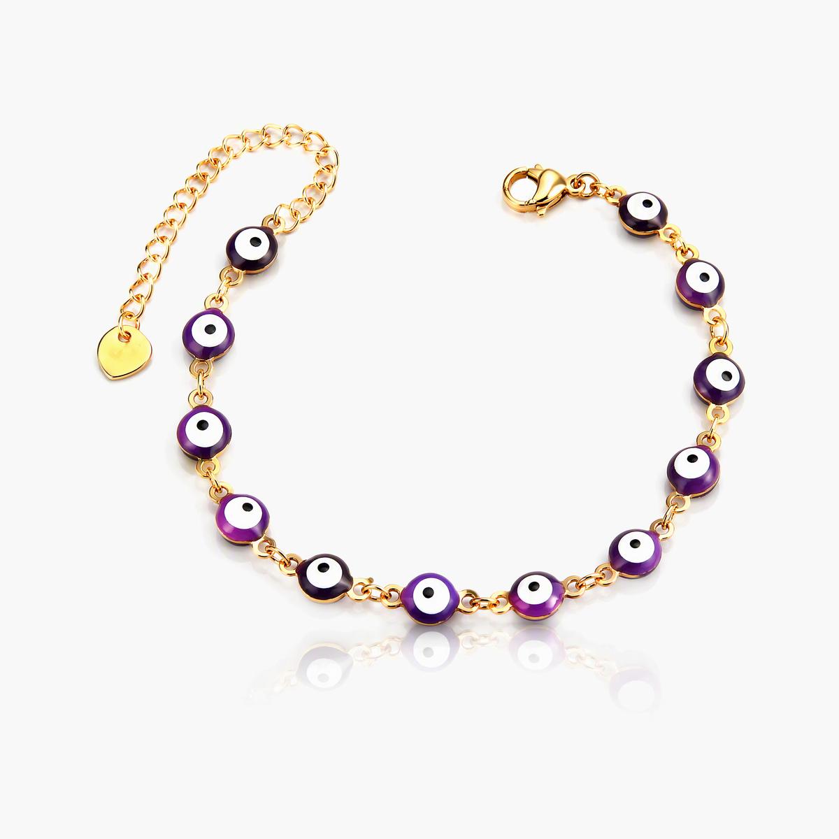 Trendy Evil Eye Charm Bracelet