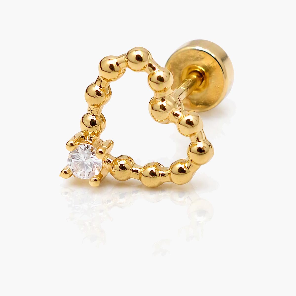 Dainty Heart Stud Earrings