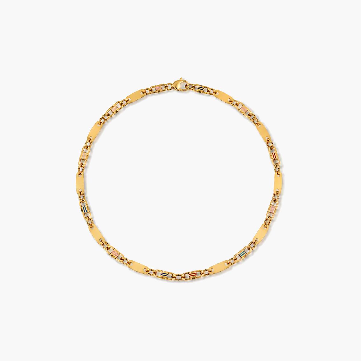 Trendy Rectangular Link Chain Necklace