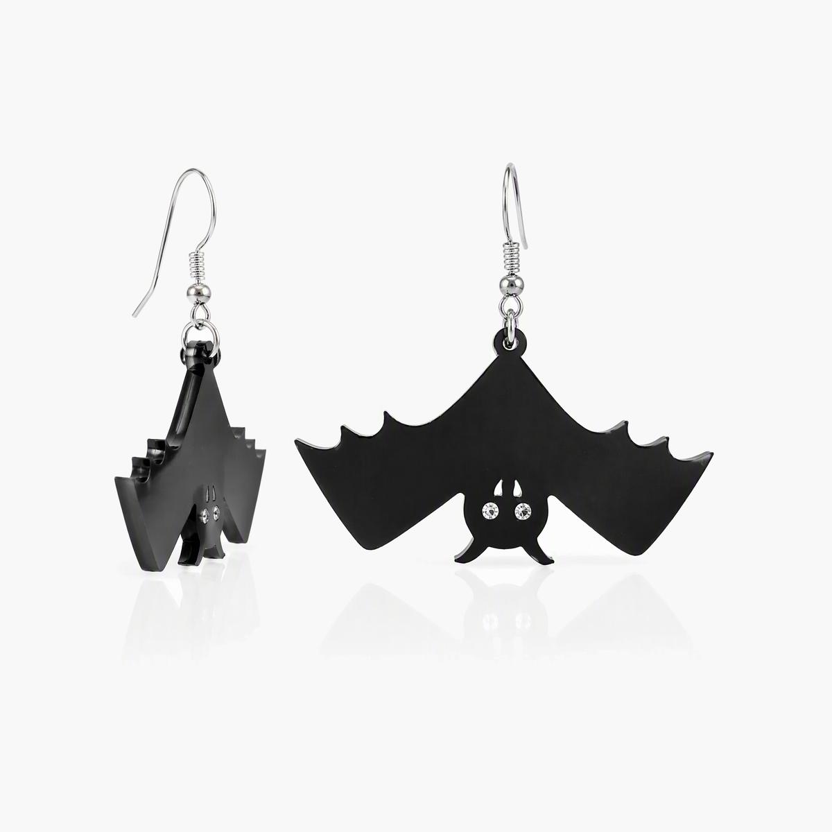 Cute Triple Bat Drop Earrings