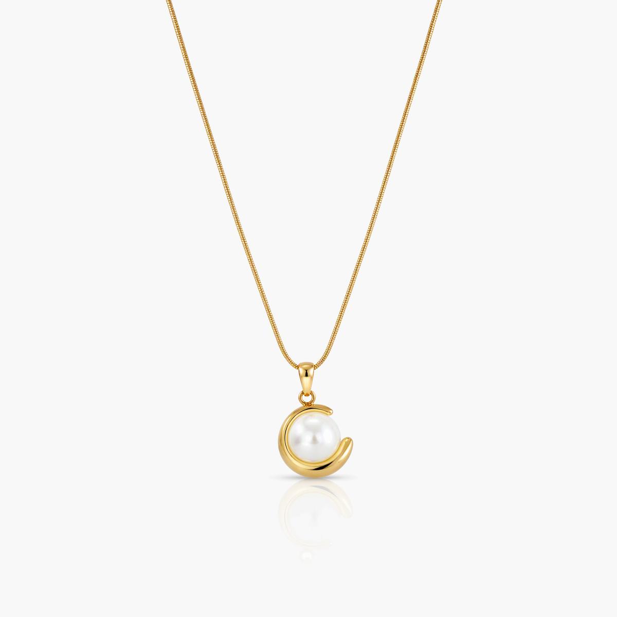 Elegant Pearl Sphere Pendant Necklace