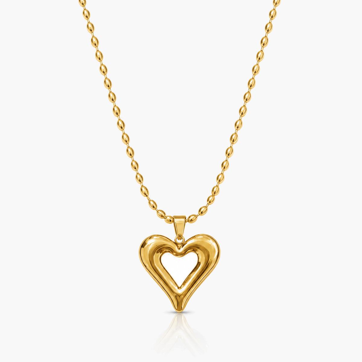Open Heart Pendant Necklace