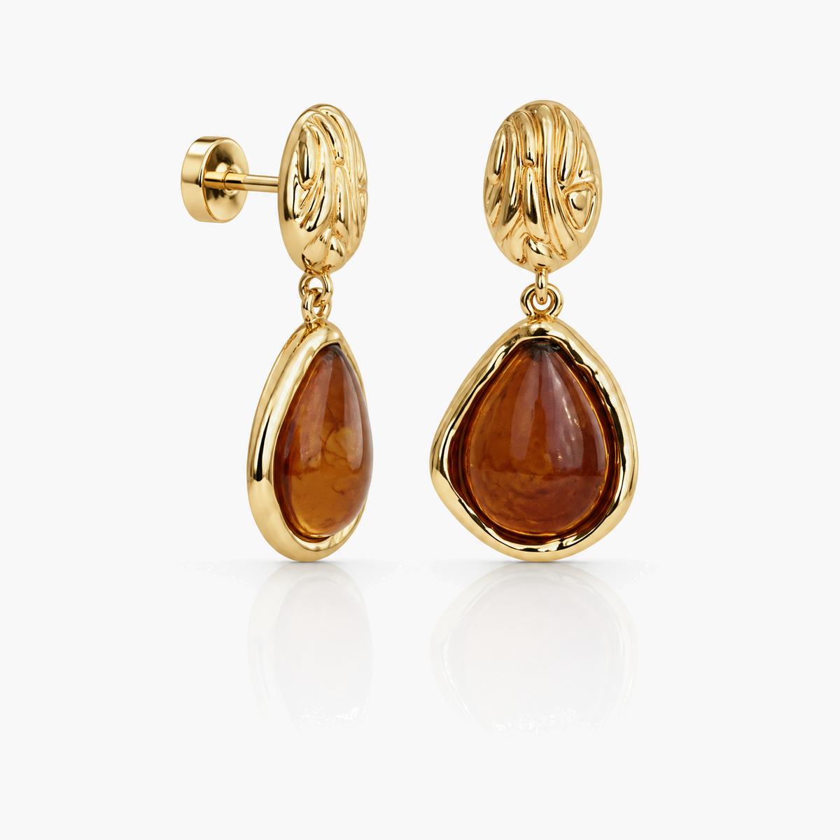 Textured Drop Earrings