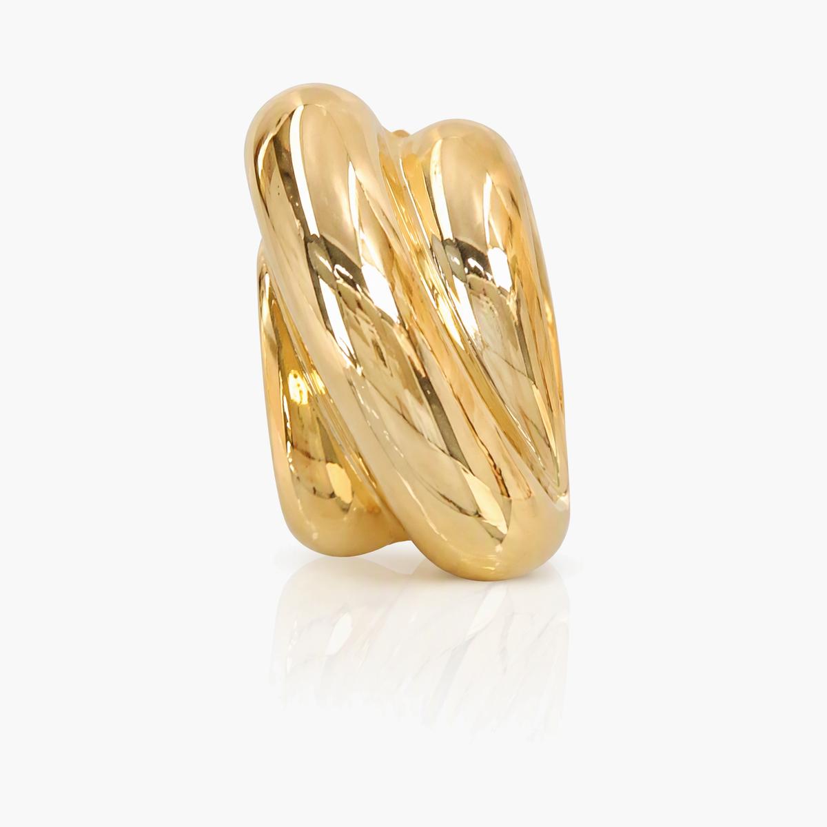 Chunky Twisted Hoop Earrings