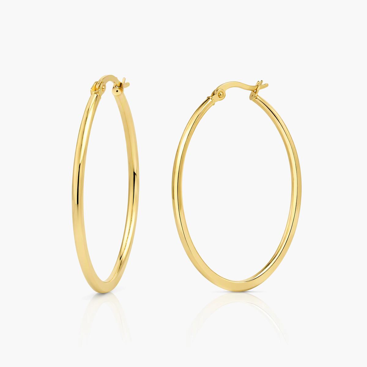 Minimalist Oval Hoop Earrings