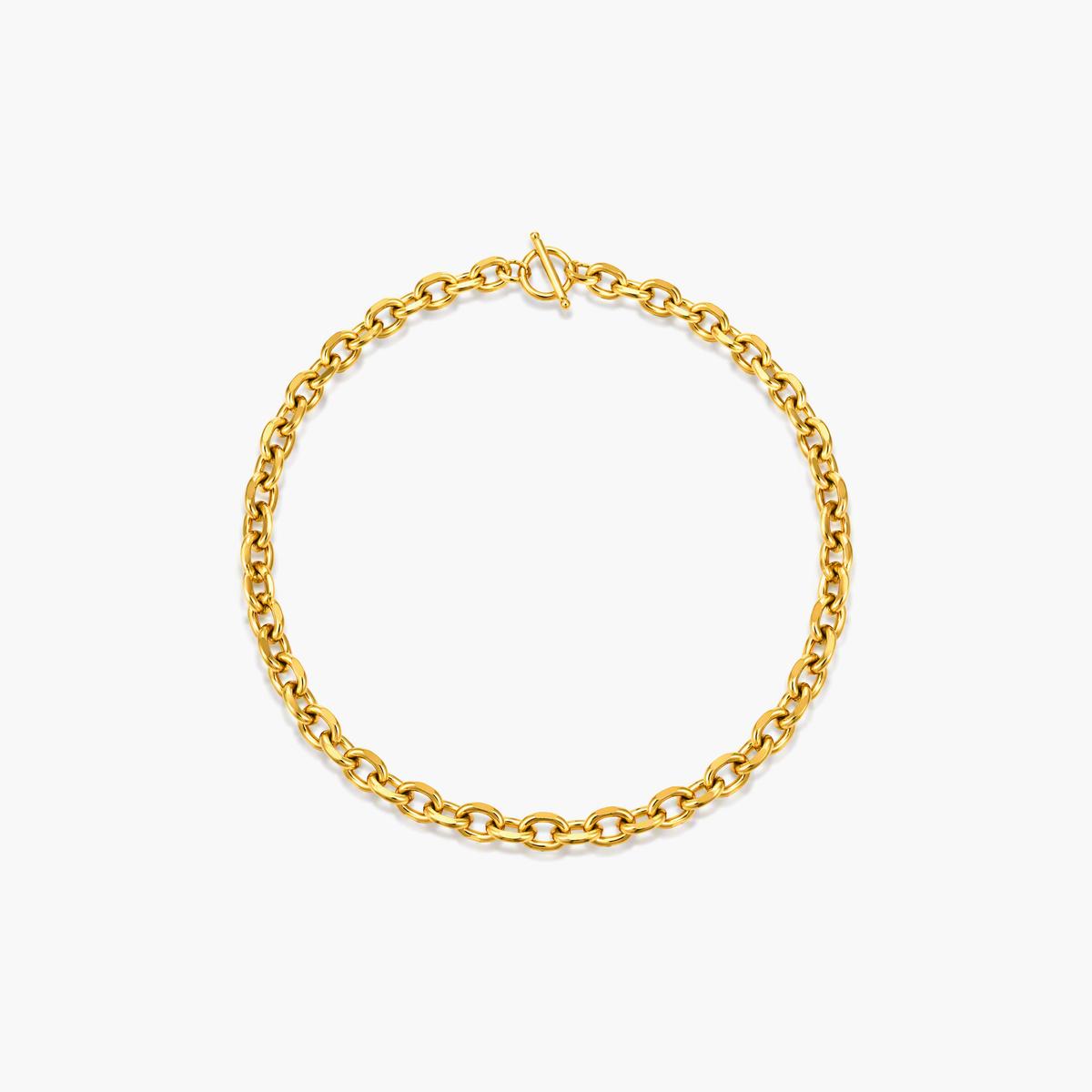 Trendy Oval Link Chain Necklace